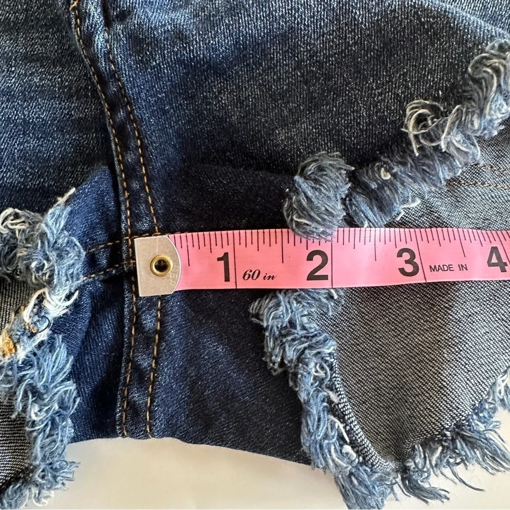 H&M Denim Raw Edge Cutoff Shorts Sz 4